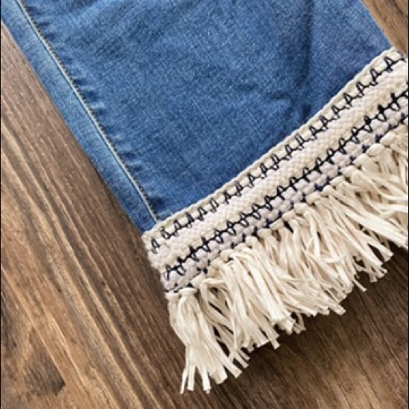 Tory Burch logo fringe denim - Picture 6 of 8